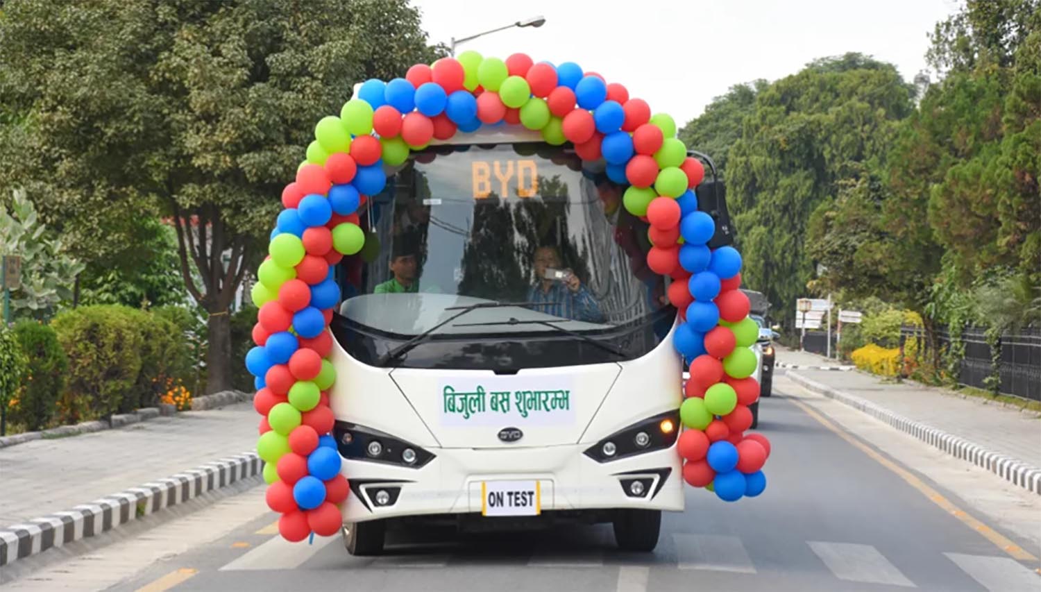 काठमाण्डौंमा साझाको विद्युतीय बस सञ्चालनमा