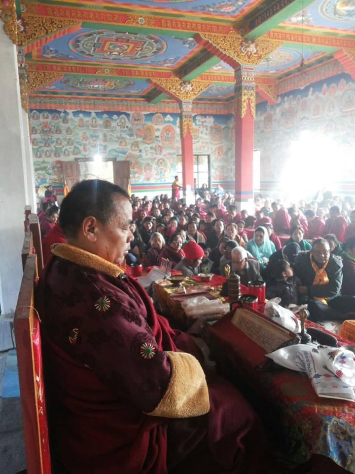 पल टासी छ्योलिङ गुम्बामा कङ्ग्युर पाठ वाचन तथा तोनागघोसुम पुजा हुने