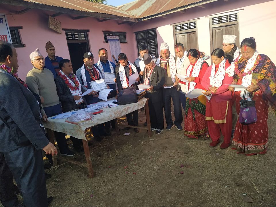 नमुना स्वरेक सहयोगी समाज स्याङजाको  अध्यक्षमा पुन: पाण्डेय