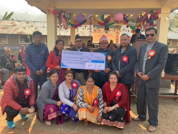 भट्टराई परिवारद्वारा स्याङ्जाको विद्यालयमा ५ लाखको अक्षयकोष स्थापना