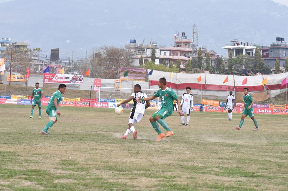 विभागीय टोली त्रिभुवन आर्मी आहा रारा फुटबल प्रतियोगिताको सेमीफाइनलमा