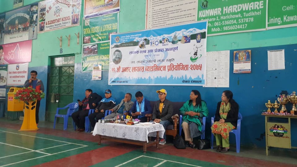 ग्याल्पो स्मृति ब्याडमिन्टनमा सुरेन्द्र हमाल र संजिव अधिकारीको जोडी प्रथम