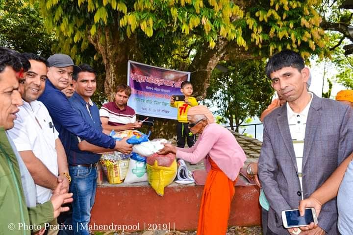 साँघुमुख महेन्द्रपुल बजार समितिद्वारा खाद्यान्न वितरण