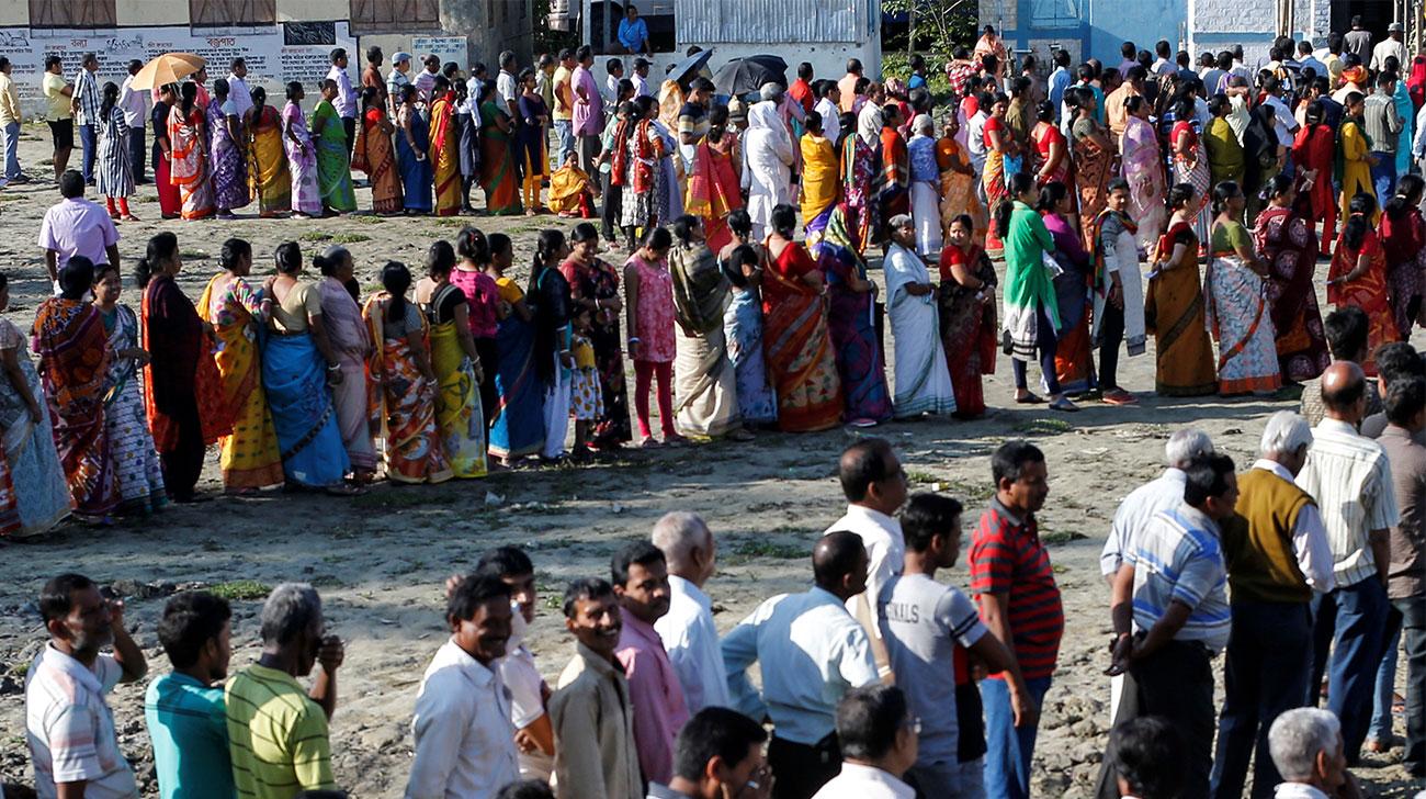 भारतमा लोकसभा निर्वाचन विभिन्न १२ राज्यमा मतदान