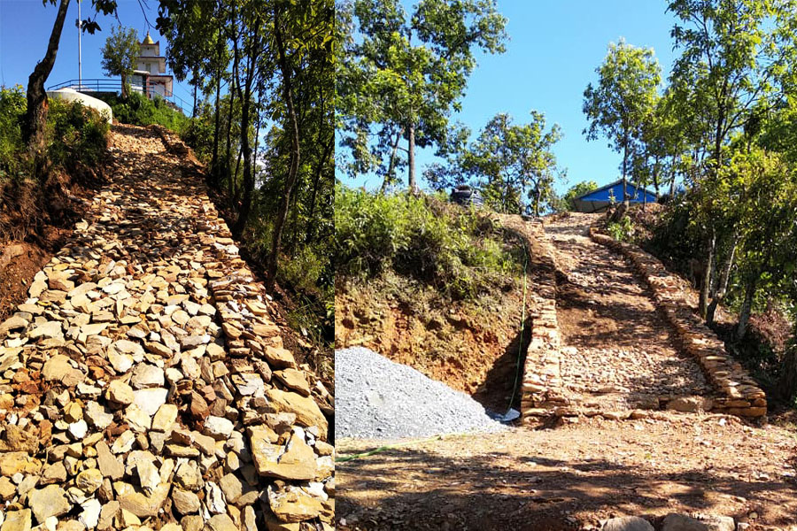 प्रधानमन्त्री रोजगार कार्यक्रमः पोखरा २७ मा  बाटो निर्माण