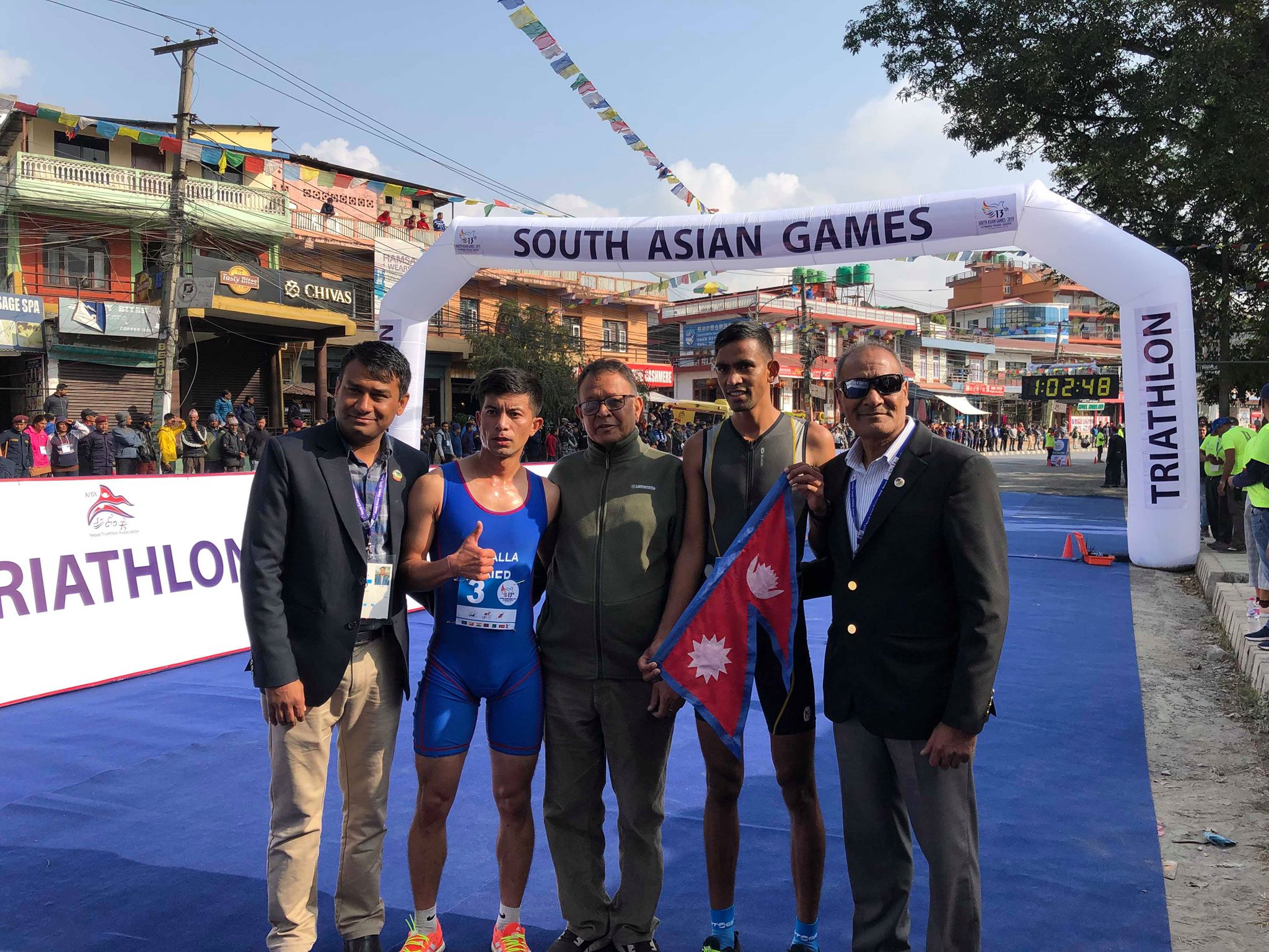 दुआथलनमा नेपाललाई स्वर्ण र रजत  महिला दुआथलननमा स्वर्ण श्रीलंकालाई