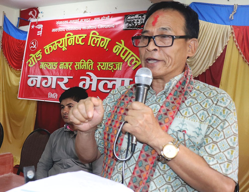 व्यवस्था वदलियो, अवस्था वदल्न माओवादीमा मतदानः मन्त्री थापा