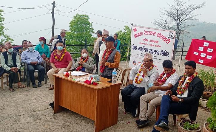 तनहुँको थप्रेकमा ज्येष्ठ नागरिक स्वास्थ्य शिविर सम्पन्न