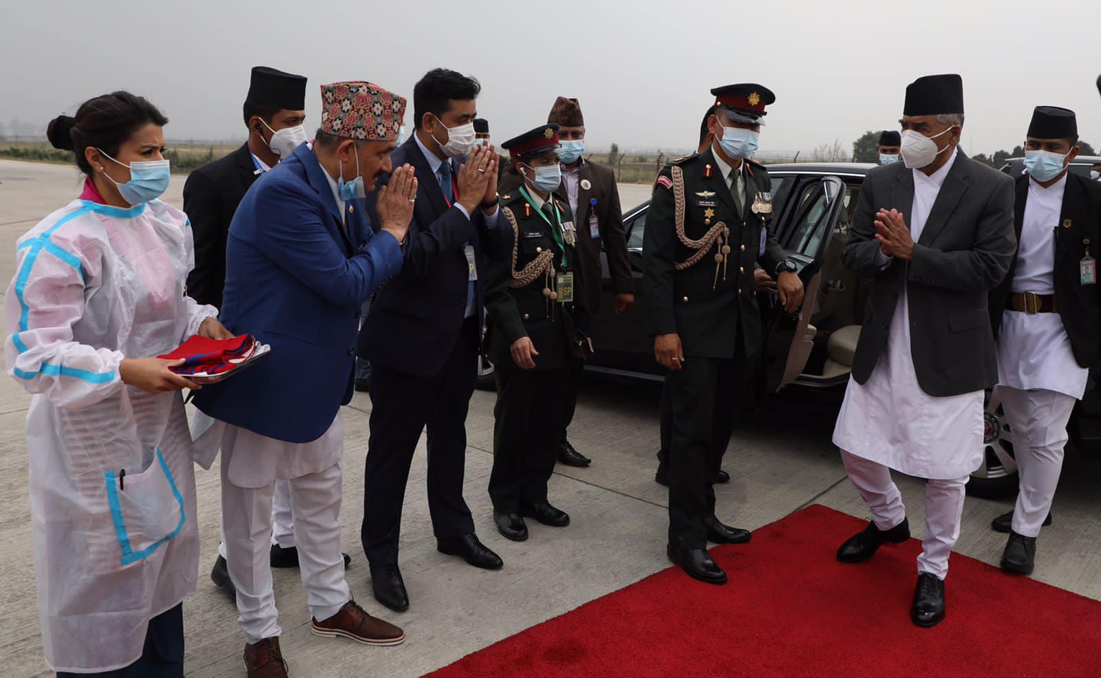 प्रधानमन्त्री शेरबहादुर देउवा भारत भ्रमणमा, भारतीय विदेशमन्त्री र सुरक्षा सल्लाहकारसँग भेट