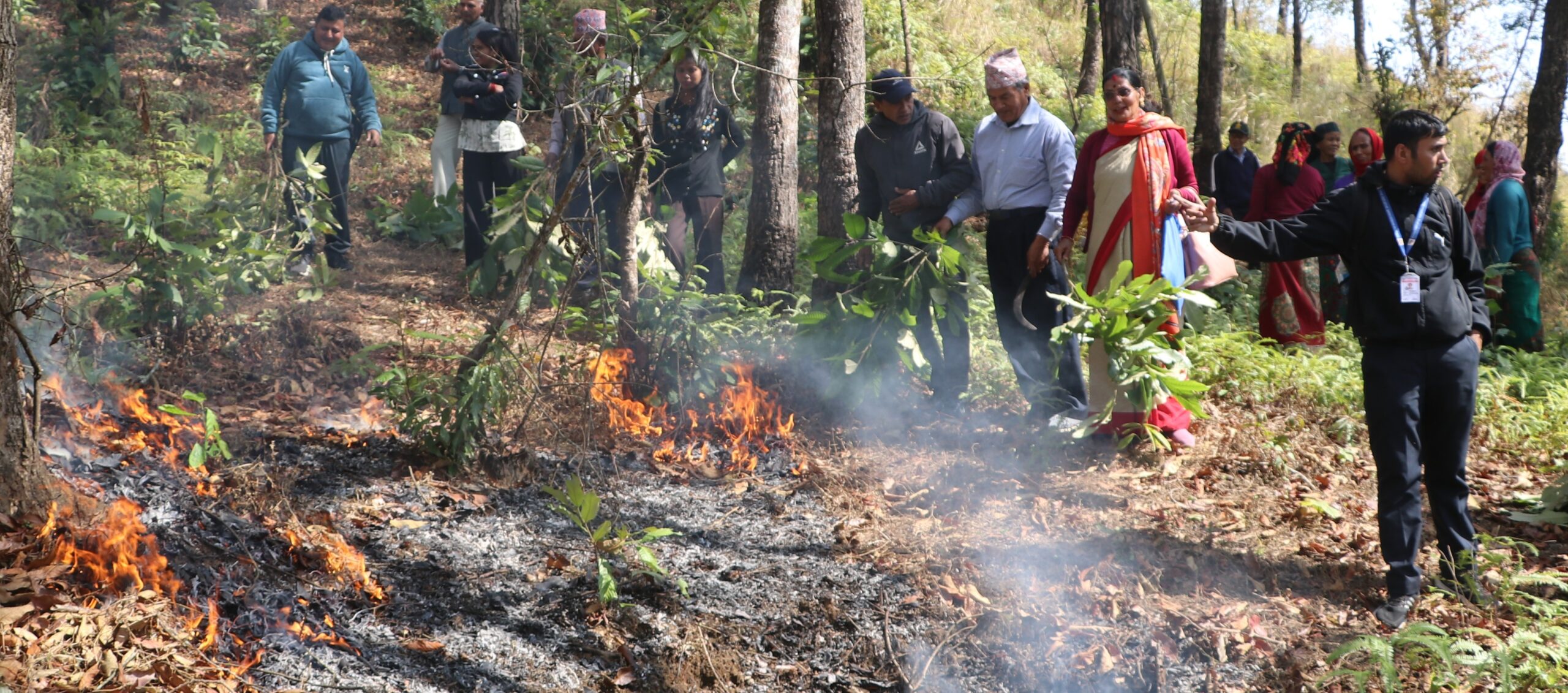 रुपामा वन डढेलो नियन्त्रणको पूर्व अभ्यास