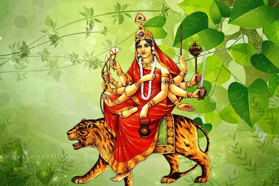 नवरात्रकाे तेस्रो दिनः माता चन्द्रघण्टा देवीको पुजा आराधना गरिंदै